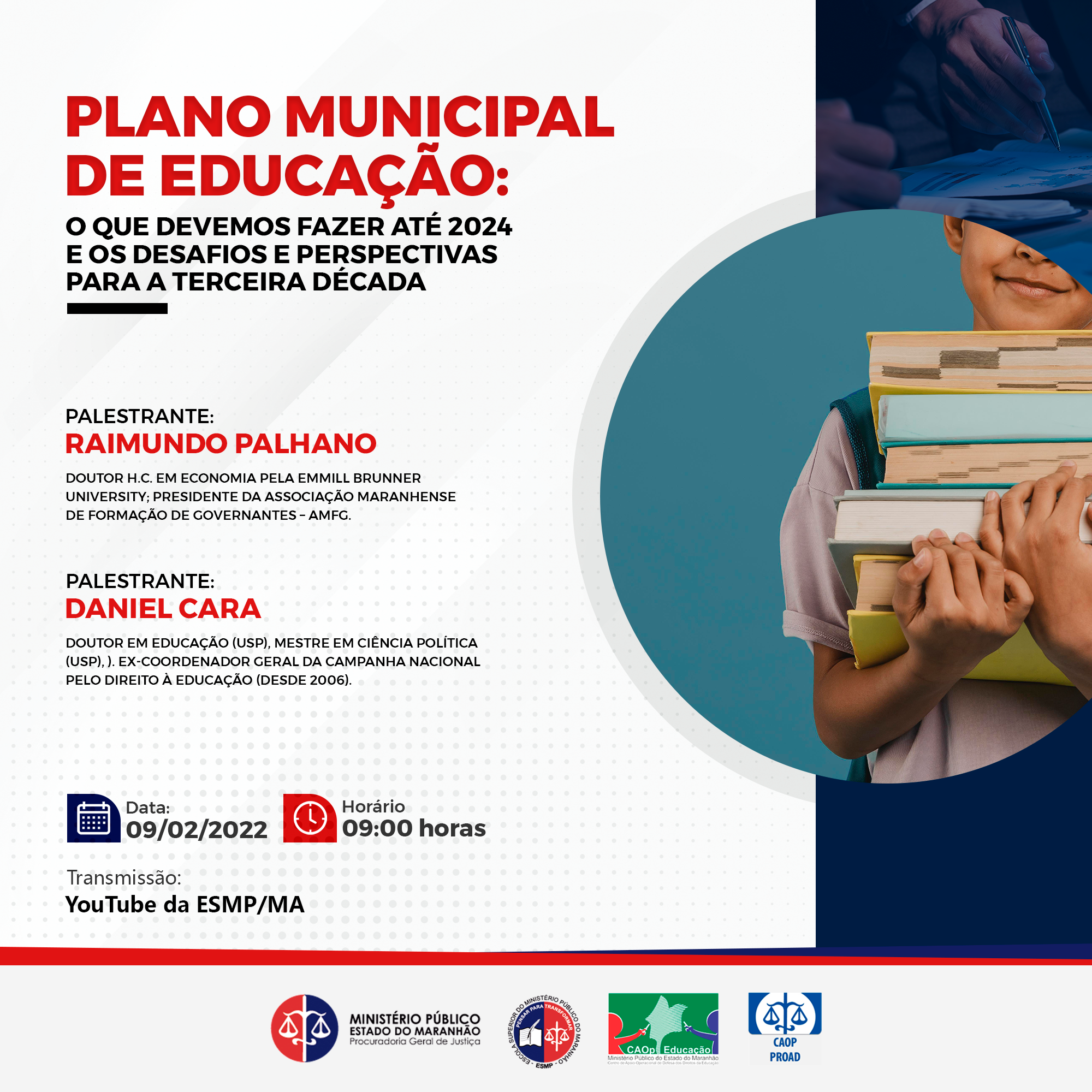 Webinário - Plano Municipal de educação: o que devemos fazer até 2024  e os desafios e perspectivas para a terceira década