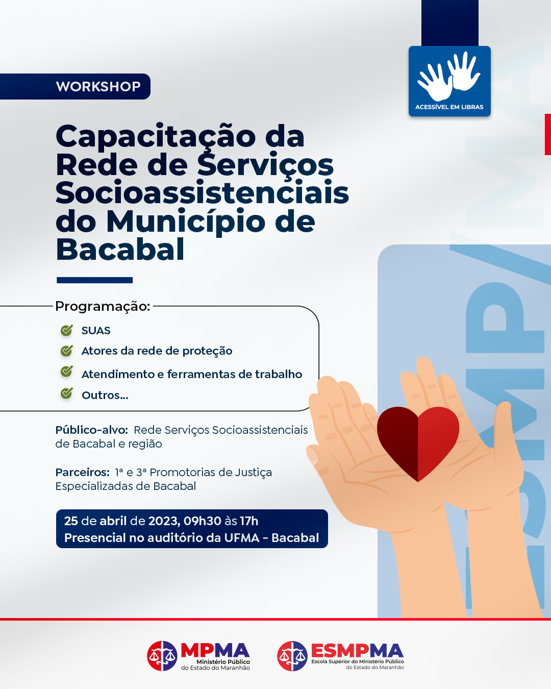 Capacitação da rede de serviços socioassistenciais do município de Bacabal