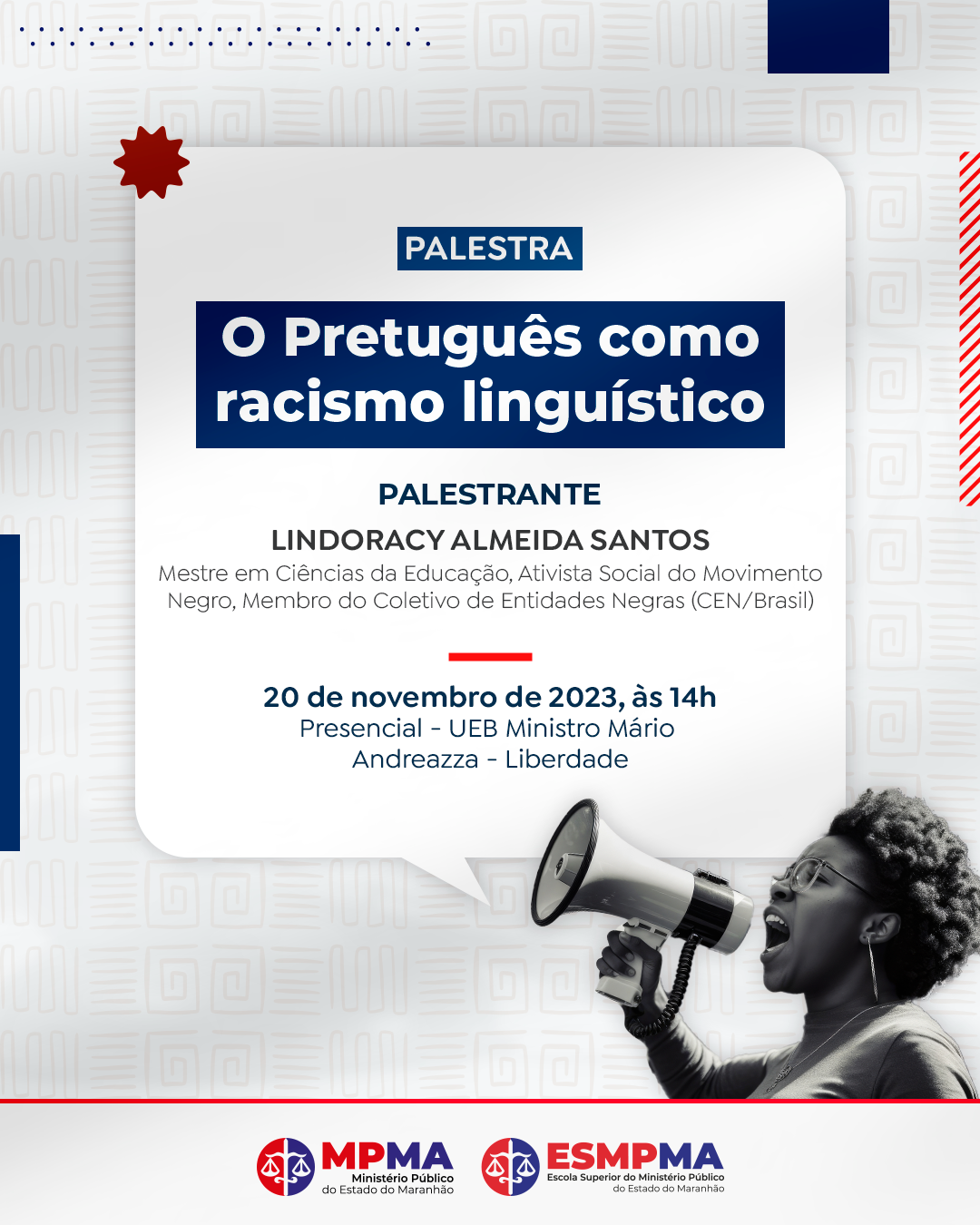 Palestra "O Pretuguês como Racismo linguístico"