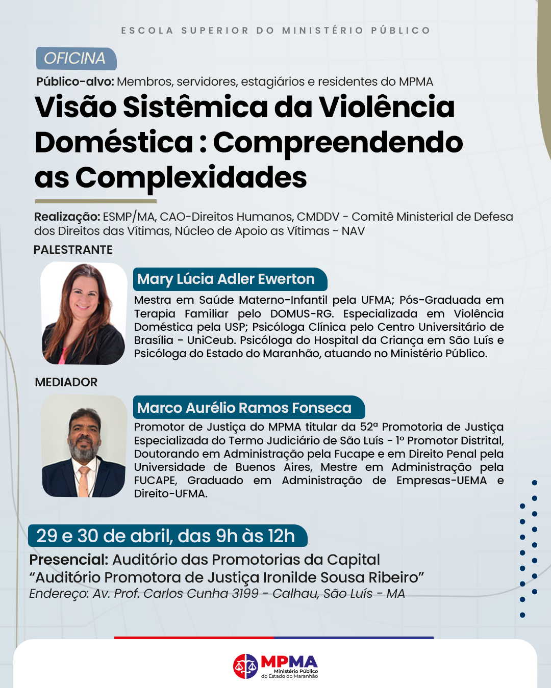 Oficina - Visão Sistêmica da Violência Doméstica: Compreendendo as Complexidades