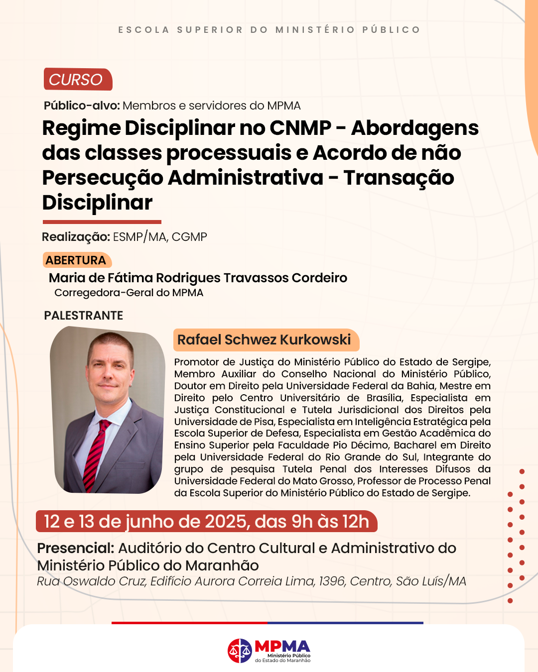 Curso - Regime Disciplinar no CNMP - Abordagens das classes processuais e Acordo de não Persecução administrativa - Transação Disciplinar