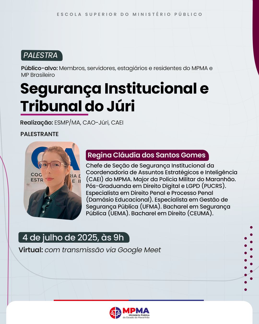  Segurança Institucional e Tribunal do Júri