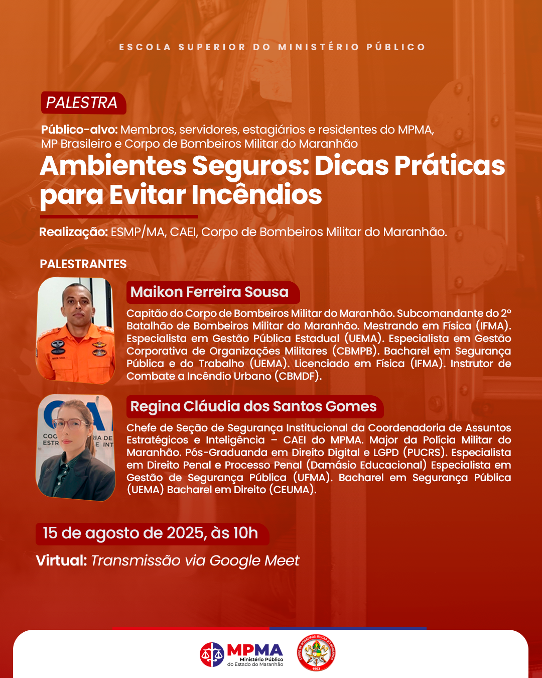 Palestra - Ambientes Seguros: Dicas Práticas para Evitar Incêndios