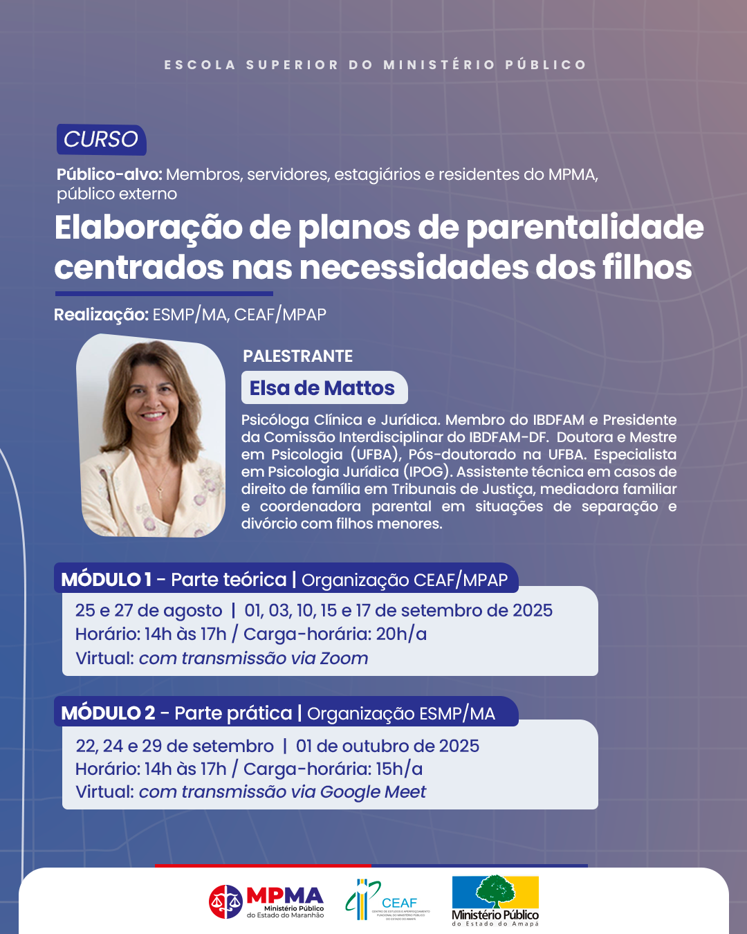 Curso - Elaboração de planos de parentalidade centrados nas necessidades dos filhos