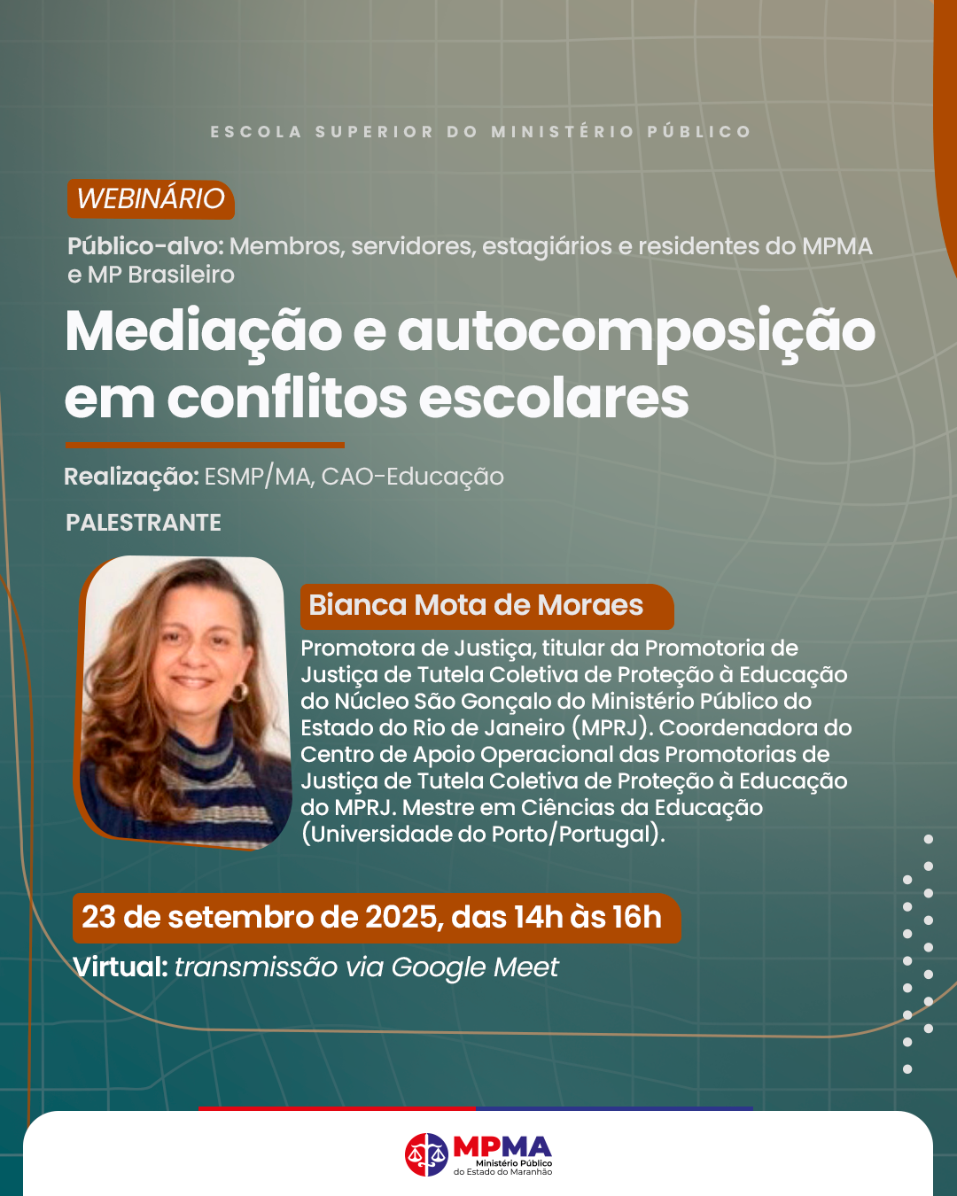 Webinário- Mediação e autocomposição em conflitos escolares