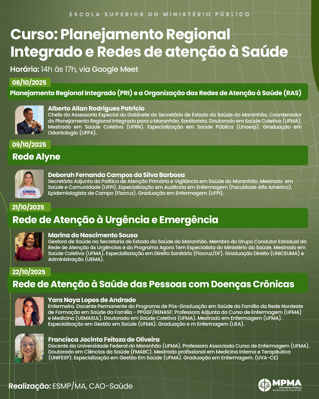 Curso: Planejamento Regional Integrado e redes de atenção à saúde