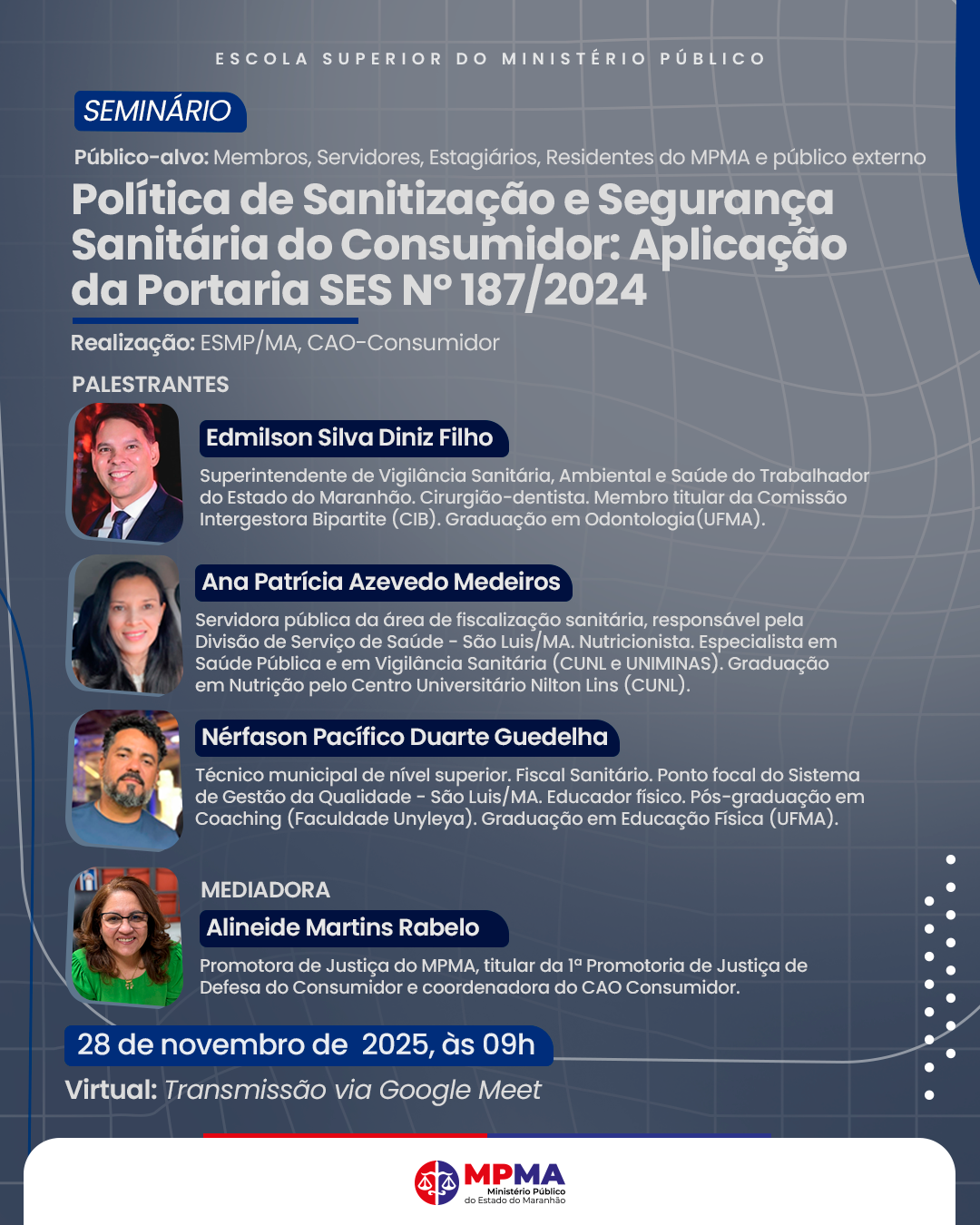 Seminário “Política de Sanitização e Segurança Sanitária do Consumidor: Aplicação da Portaria SES Nº 187/2024”